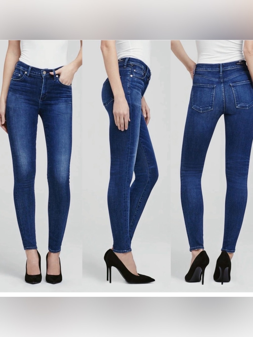 Citizens Of Humanity Indigo Skinny Jeans. Waist 13-14”. Rise 10”. Inseam 29”